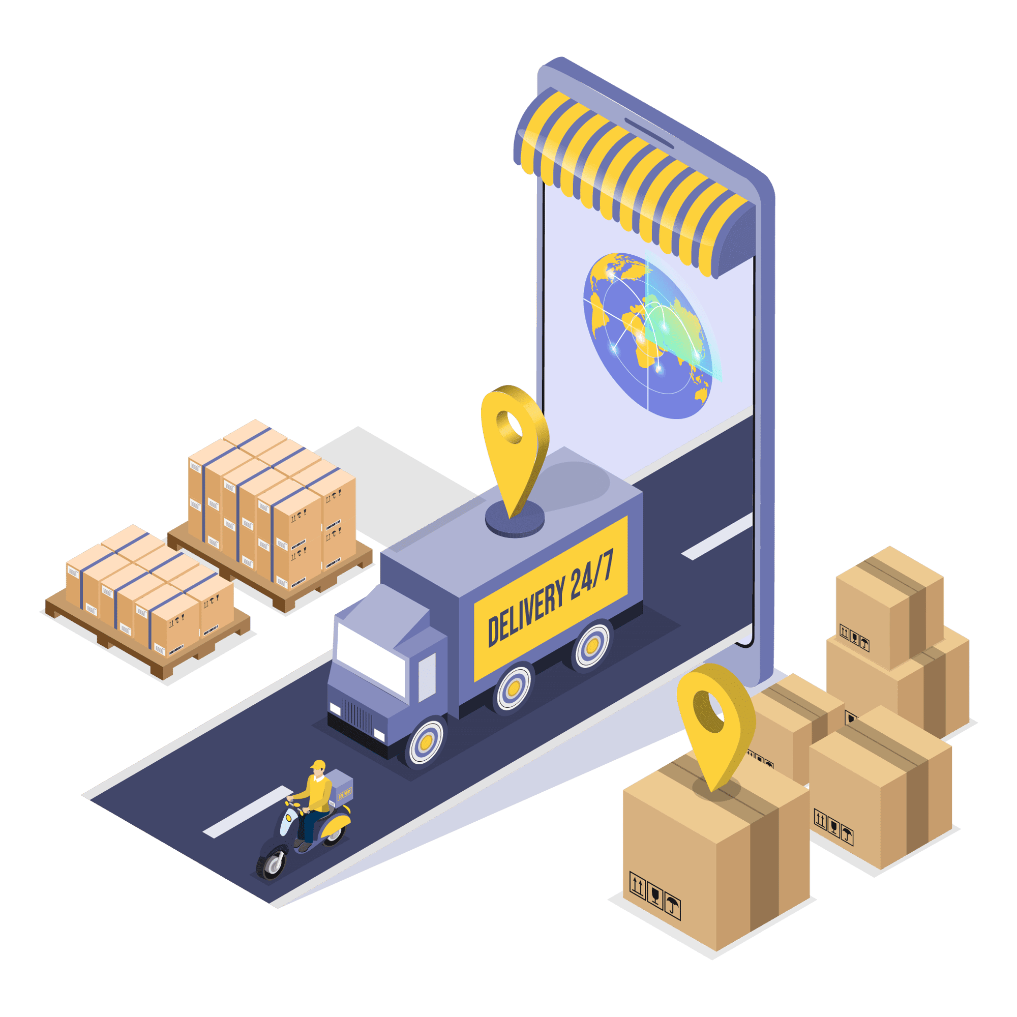 delivery on track